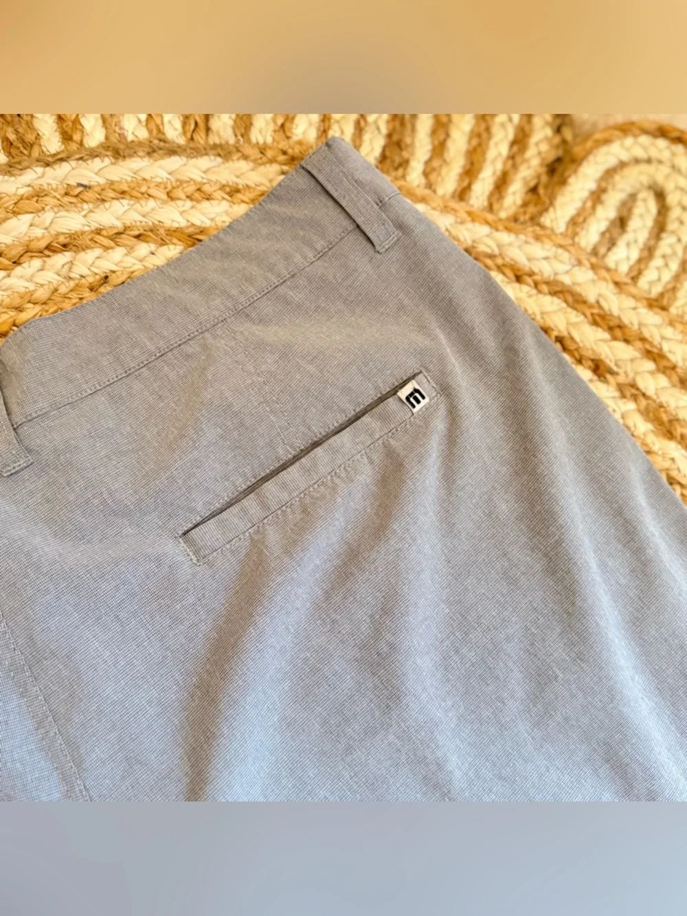 Travis Mathew Light Grey Flat Front Shorts